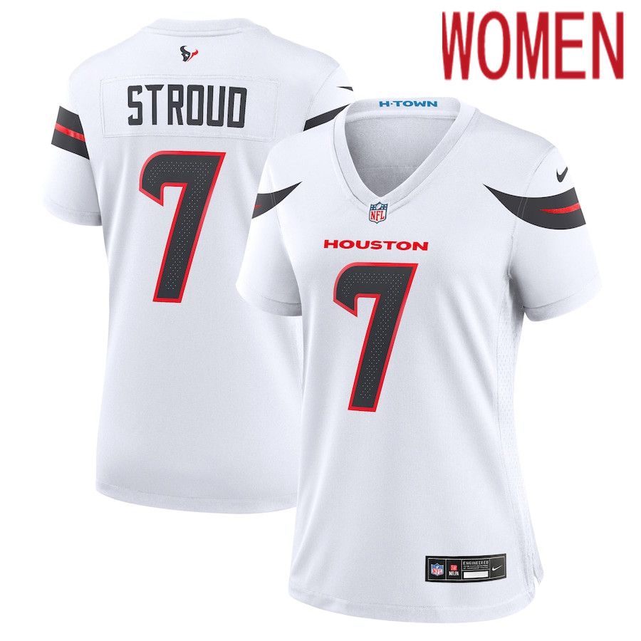 Women Houston Texans #7 C.J. Stroud Nike White Game NFL Jersey->youth nfl jersey->Youth Jersey